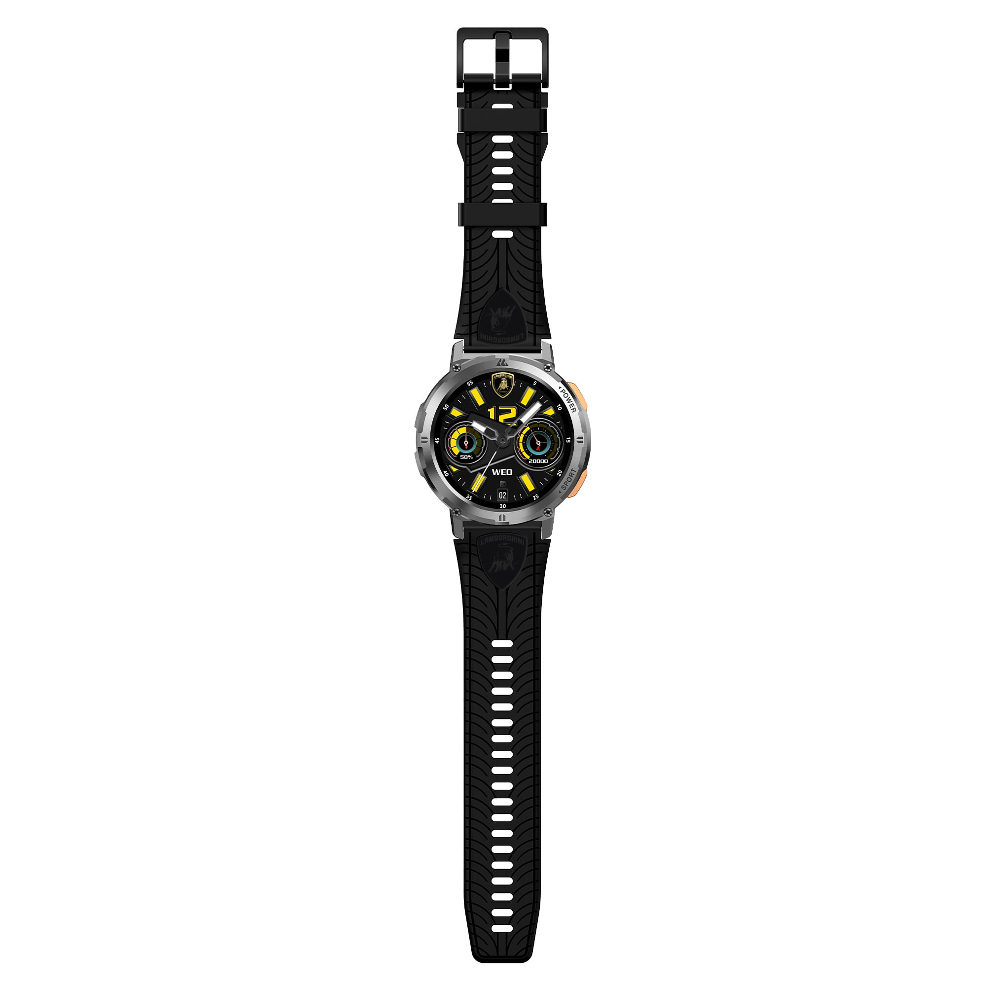 Imagen 2 del producto Smartwatch Lamborghini Aventador Cerchio pantalla 1.43""/AMOLED, resistente al agua 5ATM, batería hasta 15 días, negro