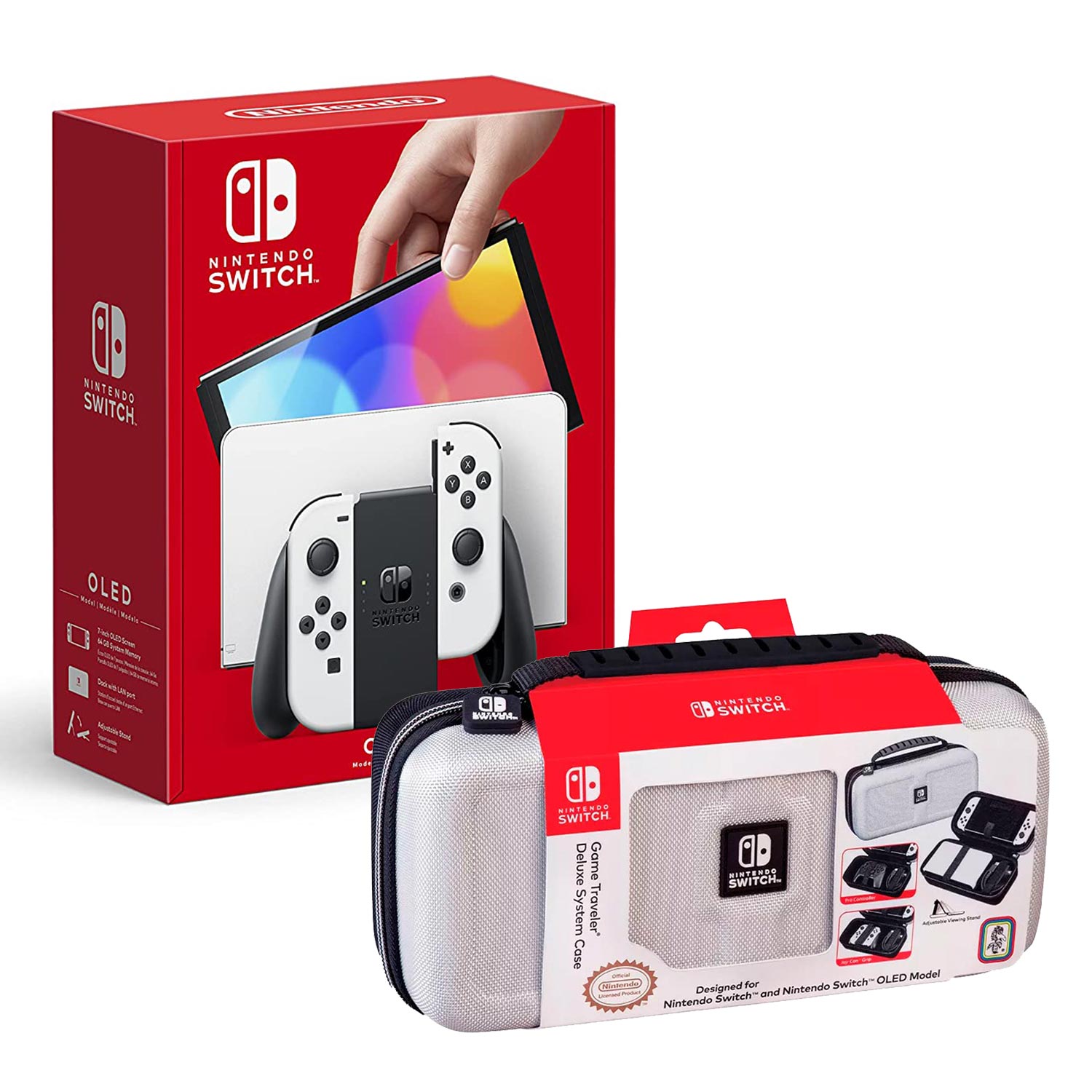Consola Nintendo Switch Oled blanco + Estuche 1680 Blanco