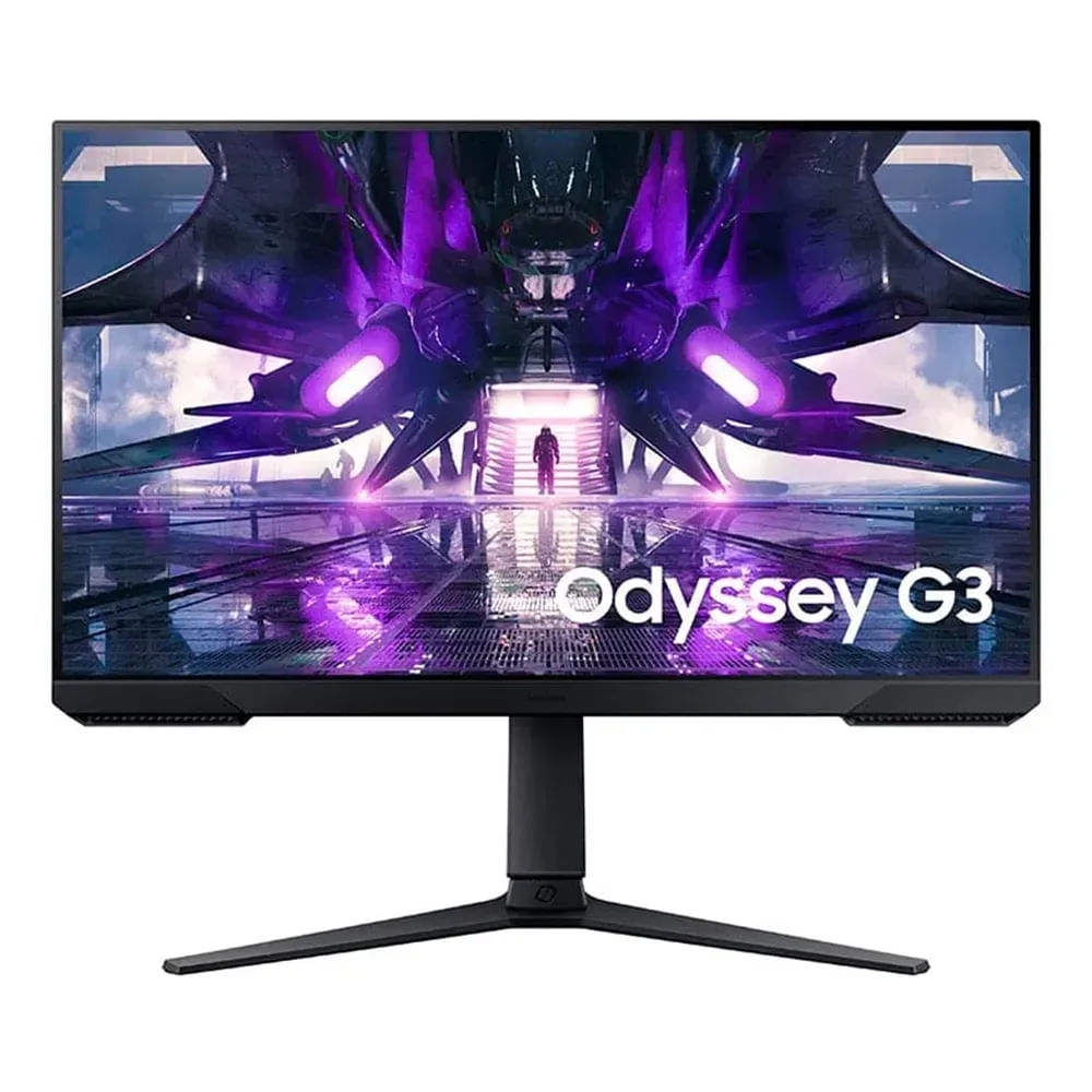 Monitor gamer plano 27" Samsung Odyssey G3 LS27AG320NLXPE Panel VA, FHD(1920x1080), 165Hz, 1ms, entradas DisplayPort/HDMI, Freesync