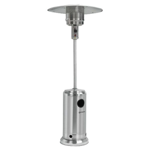 Estufa a gas de exterior Imaco PHS 130, 13000 watts, acero inoxidable, plateado