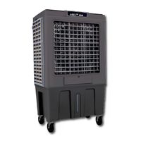 Enfriador de aire portátil de 150m2, 750 watts, negro