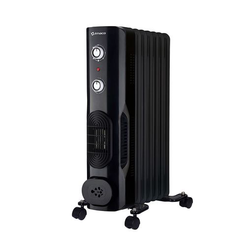 Termoradiador Imaco OFR7NK 1900W, 7 celdas, 3 niveles de temperatura, negro