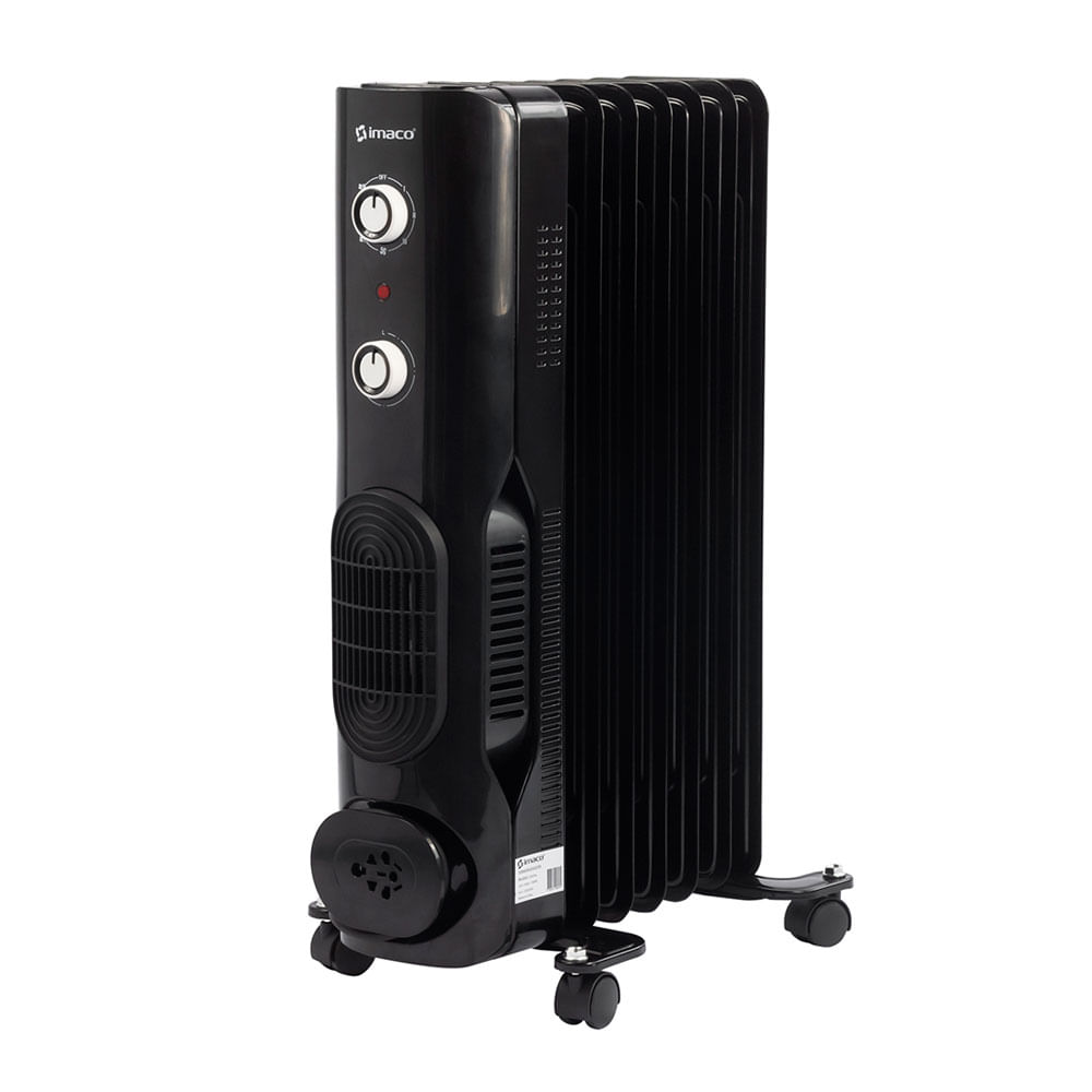 Imagen 2 del producto Termoradiador Imaco OFR7NK 1900W, 7 celdas, 3 niveles de temperatura, negro