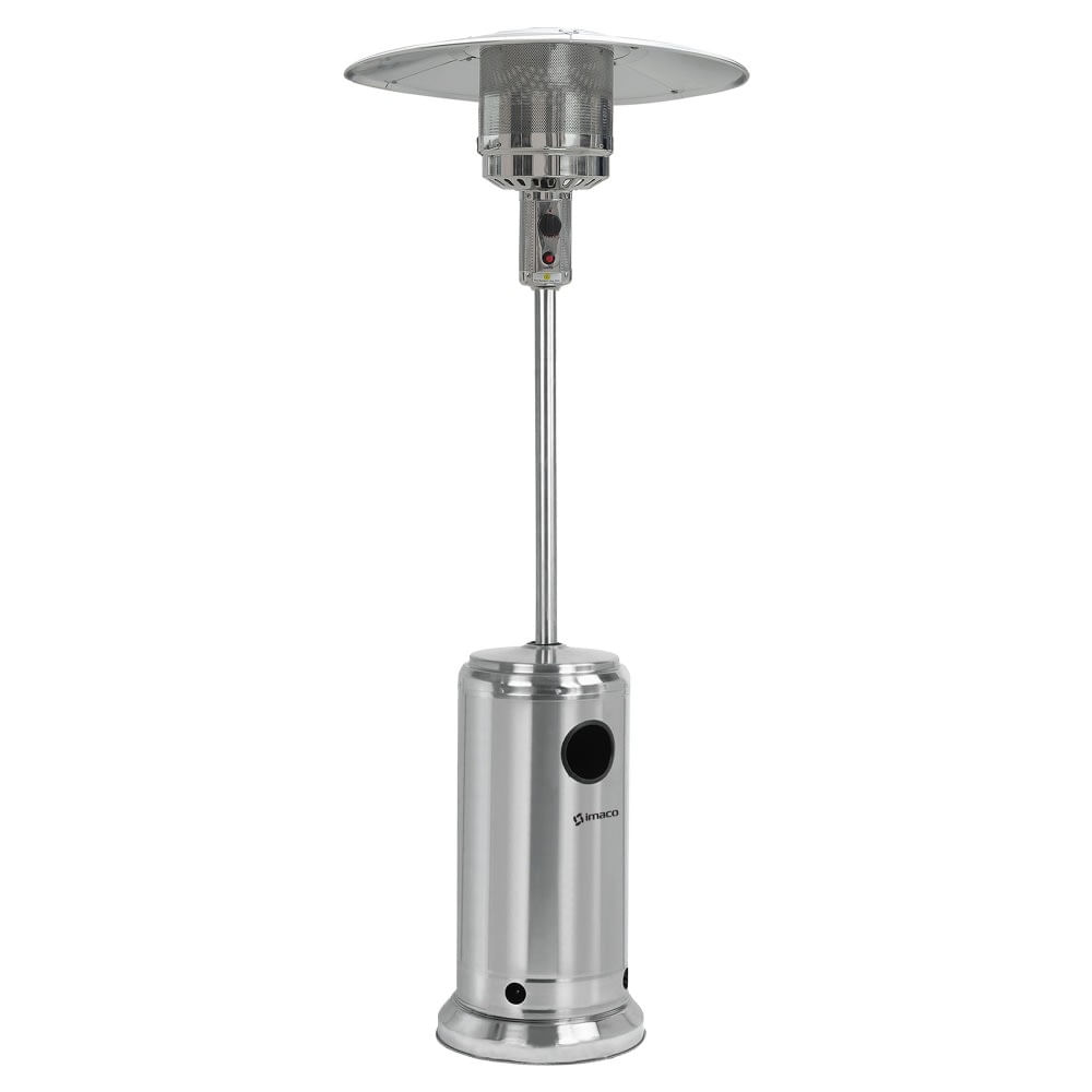 Calentador de patio a gas Imaco PHS130 13000 watts, cobertura 8 metros, negro