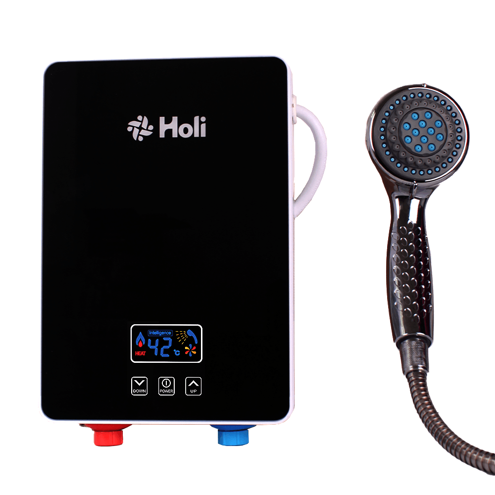 Imagen 2 del producto Terma instantánea Holi Piura 6kW, panel digital, protección IPX4, botón touch, incluye regadera y barra acero