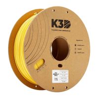 Filamento K3D PLA 1.75 mm, 1 kg, amarillo mate
