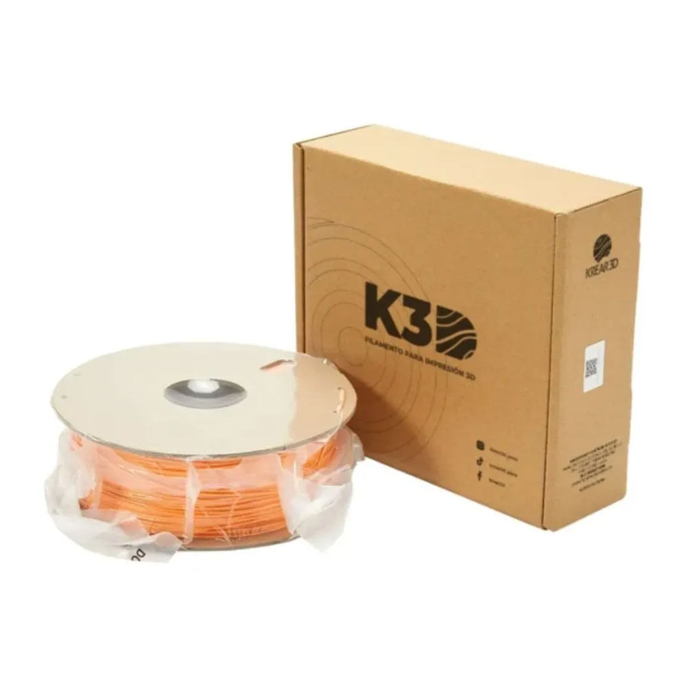 Imagen 2 del producto Filamento K3D PLA 1.75 mm, 1 kg, anaranjado mate