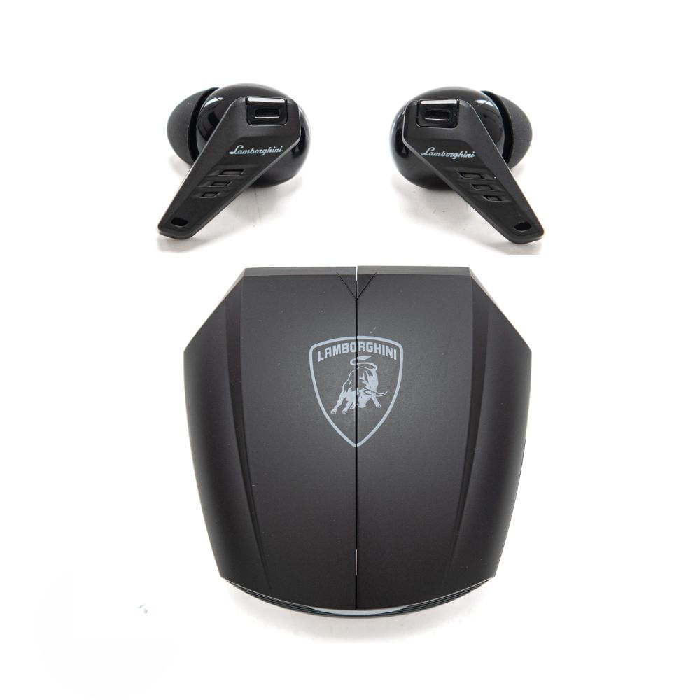 Audífonos bluetooth True Wireless Lamborghini Lambo Bud Huracan 700 Orion duración máx. 6 horas, negro