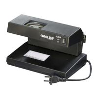Reacondicionado: Detector de billetes falsos Opalux con luz UV 9w, sello de agua, lupa 220v