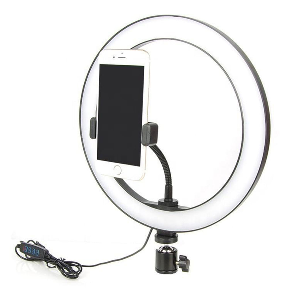 Imagen 2 del producto Aro de luz Roadtrip 10"" con 3 temperaturas de color y 3 niveles de brillo, regulable y portátil