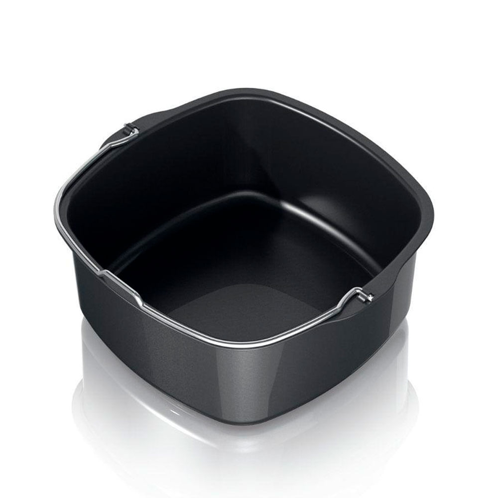 Bandeja para freidora Philips HD9925-00 capacidad 1.3 litros, antiadherente, negro