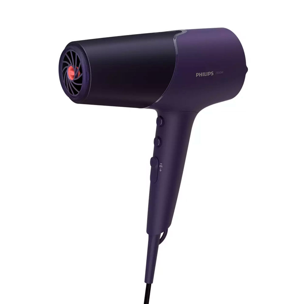 Imagen 2 del producto Secador de cabello Philips BHD514-00 2300W, 2 niveles de velocidad, 3 niveles de temperatura, morado