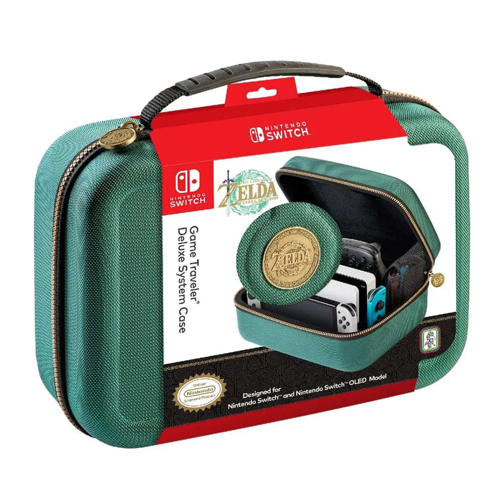 Maletín Nacon para Nintendo Switch, edición Zelda, verde