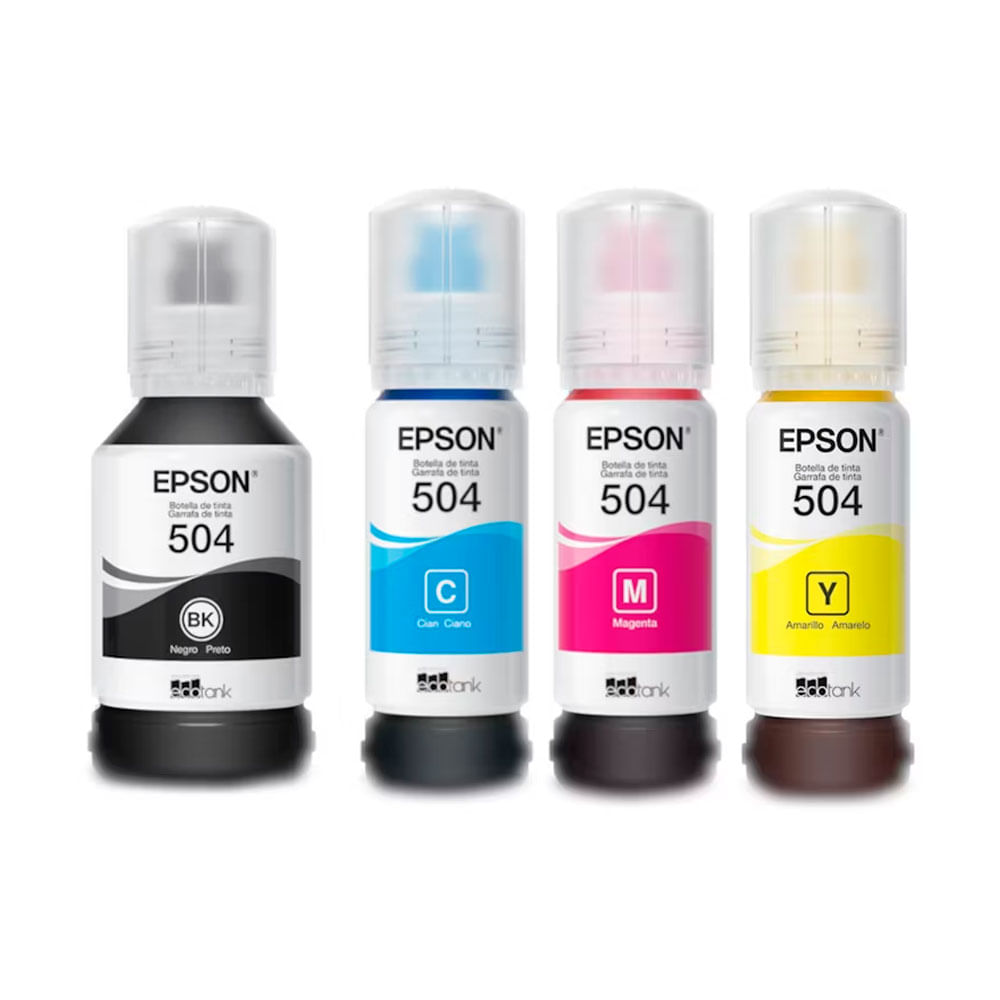 Imagen 2 del producto Kit 4 tintas 504 Epson T504, cyan, magenta, amarillo y negro