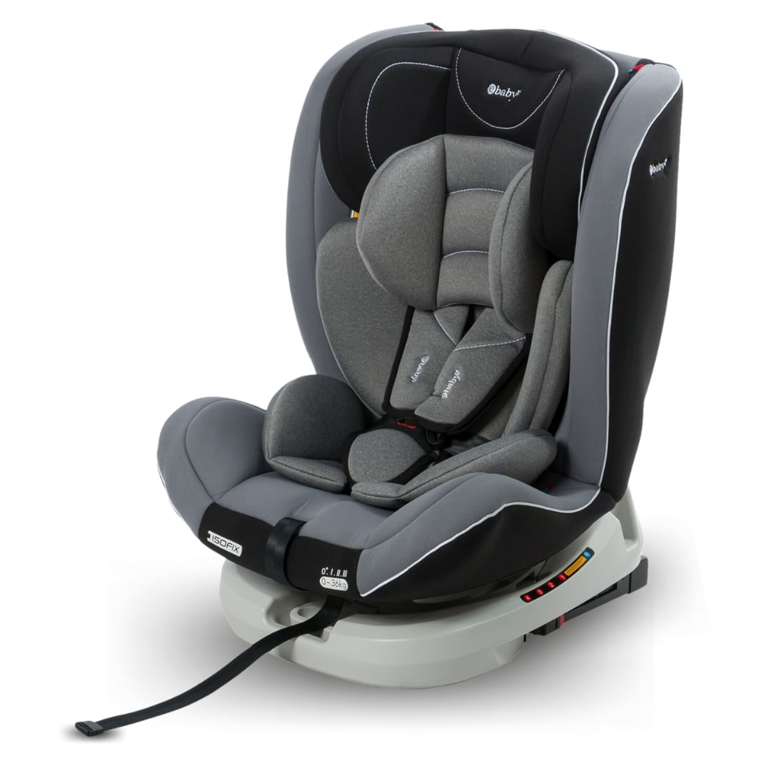 Silla de Auto Ebaby Donan 360° Gris Claro
