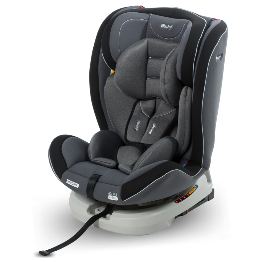 Silla de Auto Ebaby Donan 360° Gris Oscuro