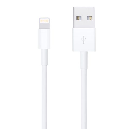 Cable lightning a usb Apple, 1m, 20W, TPE, blanco