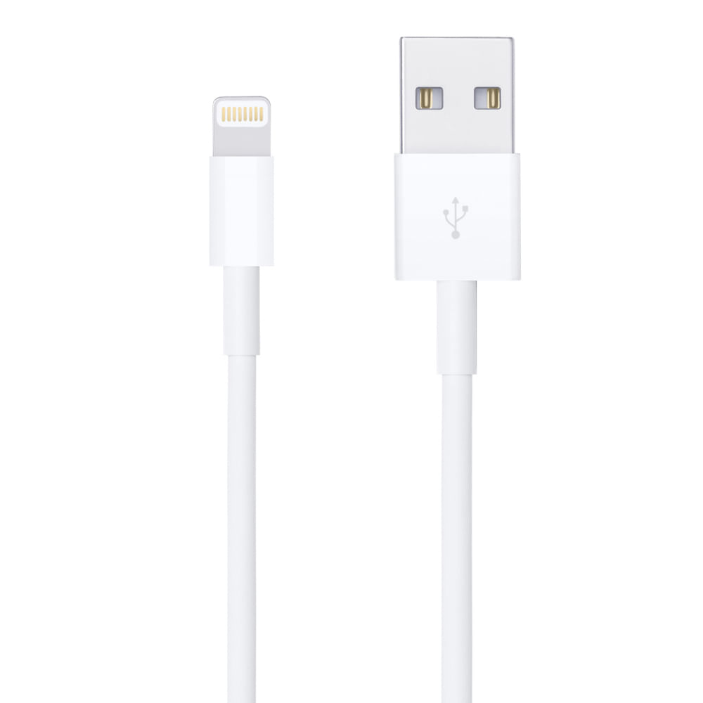 Cable lightning a usb Apple, 1m, 20W, TPE, blanco