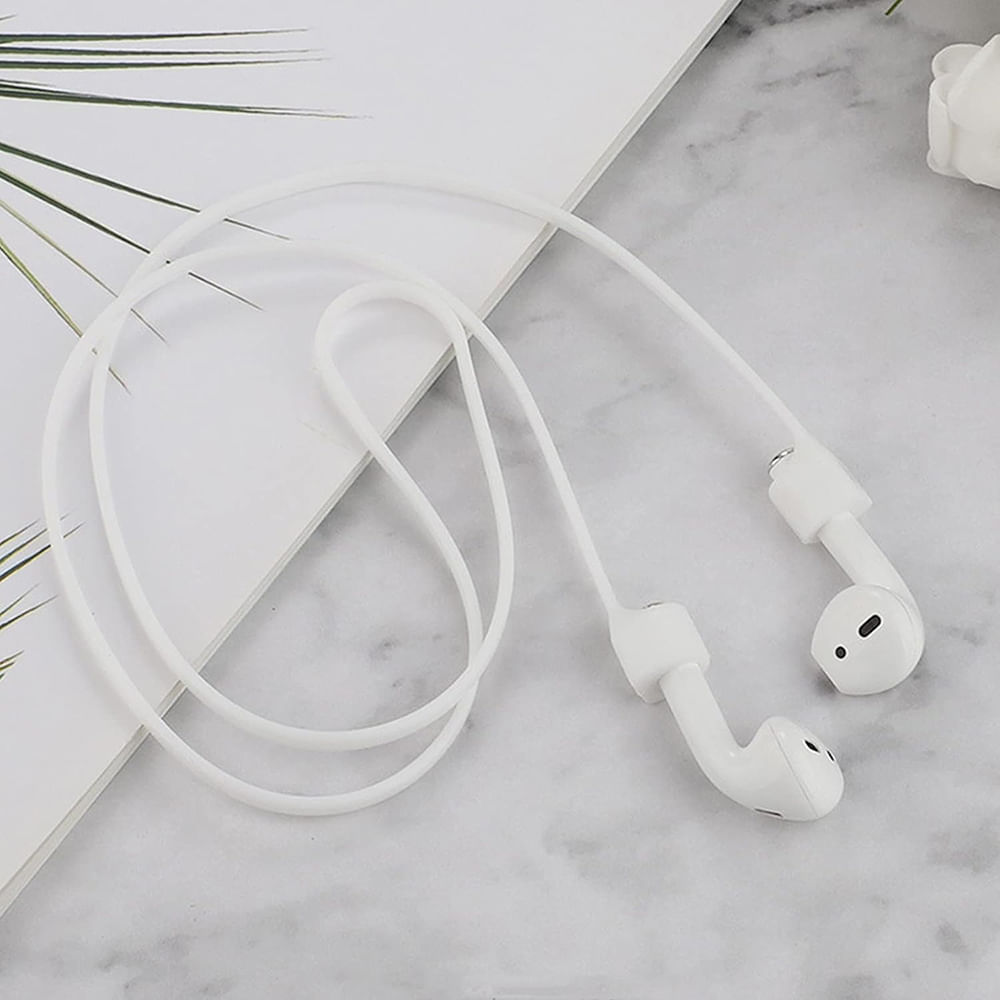 Imagen 2 del producto Lanyard antiperdida para audífonos Izuum imantado, blanco