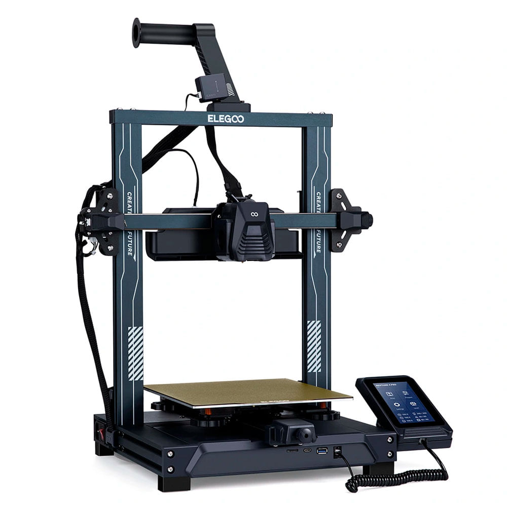 Imagen 2 del producto Impresora 3D Elegoo Neptune 4 Pro tecnología FDM, pantalla táctil 4.3"", conectividad Wi-Fi, USB y LAN, Cartesiana