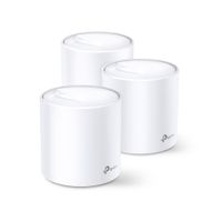 Pack x 3: Sistema Wi-Fi Mesh TP-Link Deco X60 AX5400, 2976 mbps, 2 puertos gigabit LAN, 4 antenas internas