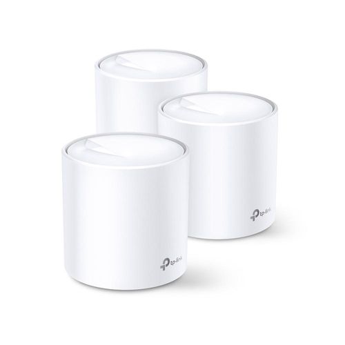 Pack x 3: Sistema Wi-Fi Mesh TP-Link Deco X60 AX5400, 2976 mbps, 2 puertos gigabit LAN, 4 antenas internas