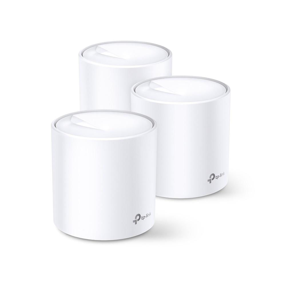 Pack x 3: Sistema Wi-Fi Mesh TP-Link Deco X60 AX5400, 2976 mbps, 2 puertos gigabit LAN, 4 antenas internas