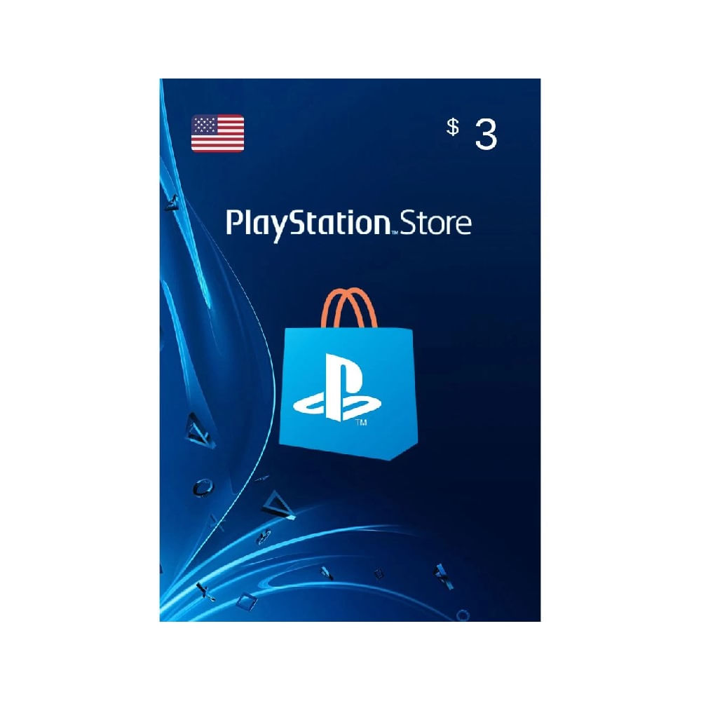 Tarjeta de regalo PlayStation Network $3 USD USA- PSN PS5 PS4 digital