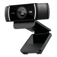Cámara web Logitech C922 Pro Stream, Full HD 1080p, con micrófono integrado, conexión USB, negro