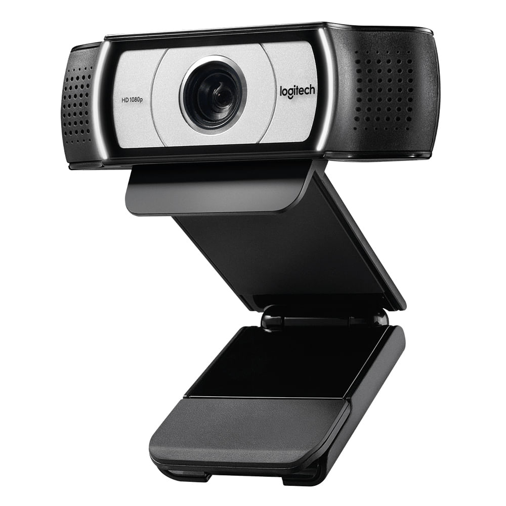 Cámara web Logitech empresarial C930e FHD 1080p, conexión USB, micrófono integrado, tapa de privacidad, cable 1.5 m, negro