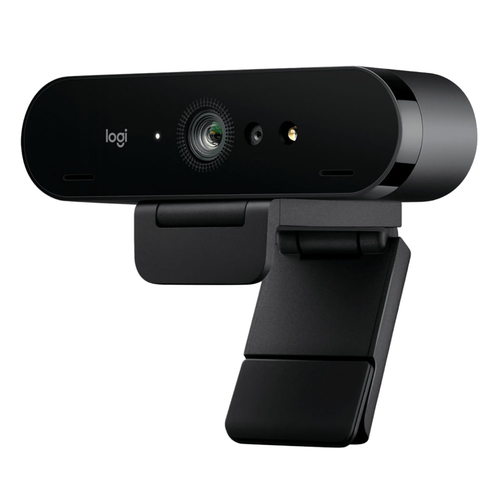 Imagen 1 del producto Cámara web Logitech empresarial Brio UHD 4K, conexión USB, micrófono integrado, tapa de privacidad, cable 2 m, negro