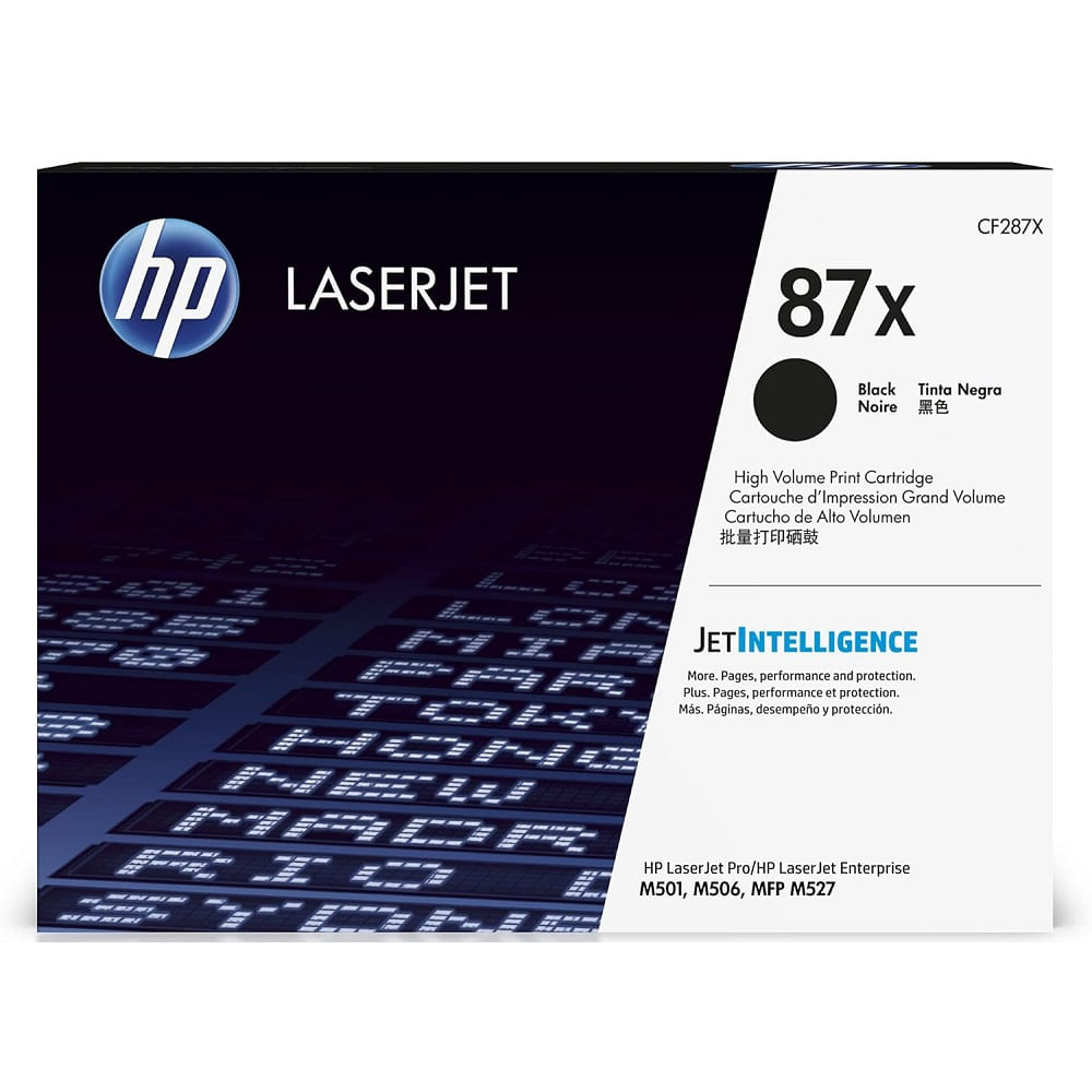 Imagen 2 del producto Tóner HP CF287X 87x para impresora LaserJet M506, capacidad 18000 páginas, negro