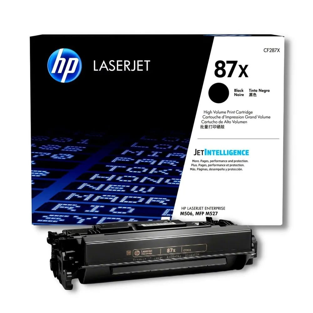 Imagen 1 del producto Tóner HP CF287X 87x para impresora LaserJet M506, capacidad 18000 páginas, negro