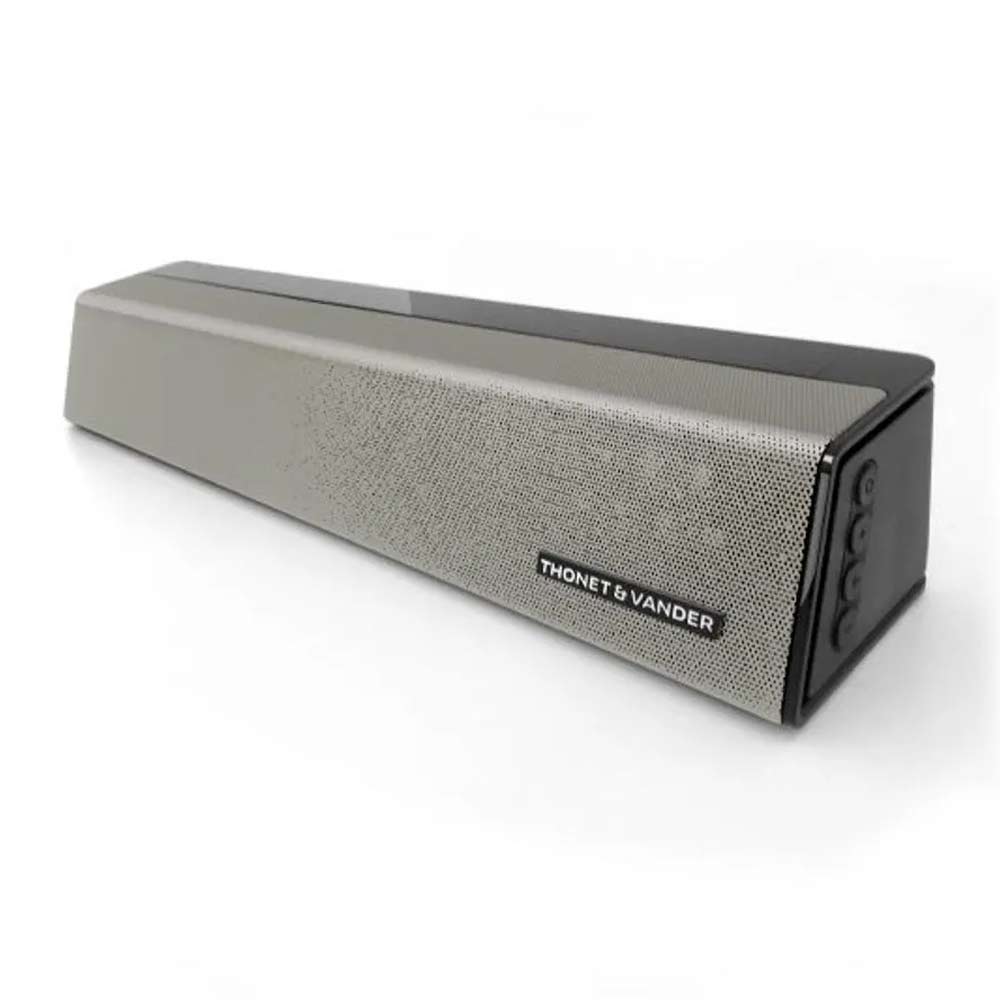 Barra de sonido portátil Thonet and Vander bluetooth, duración máx. 25 horas, gris