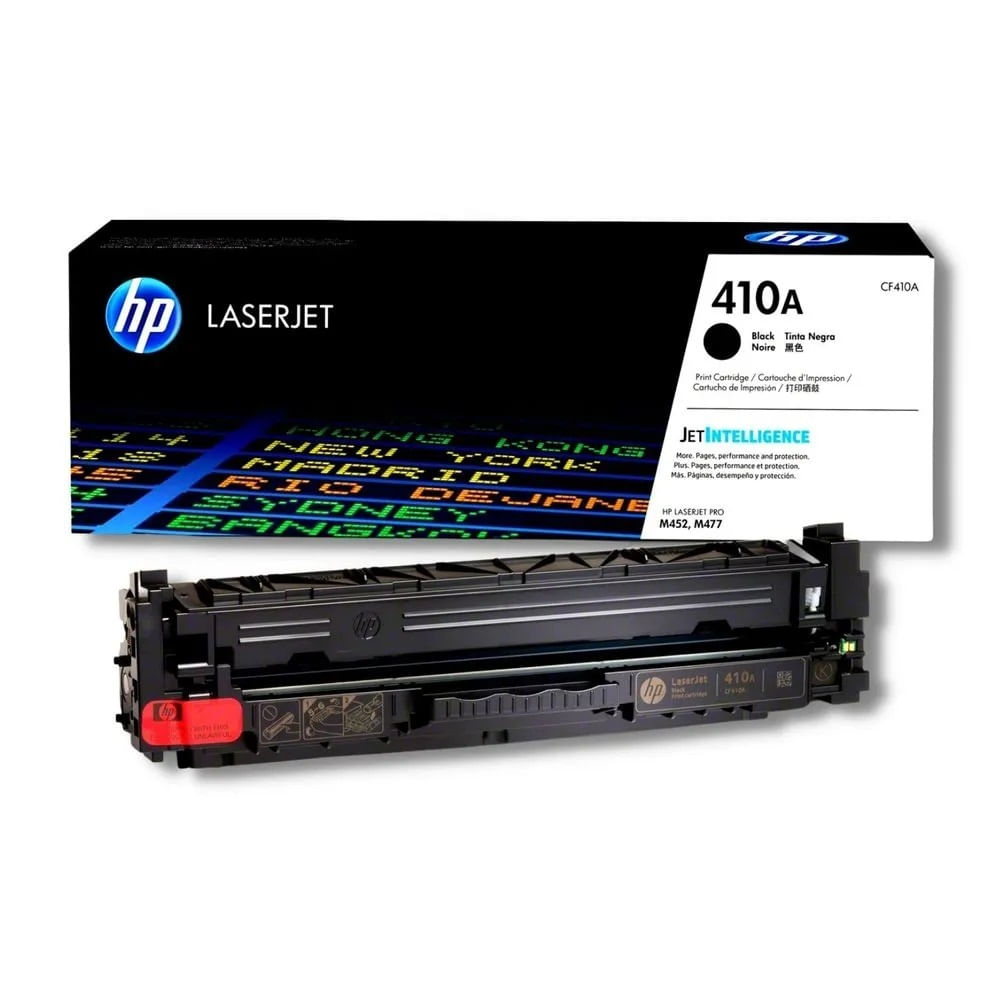 Imagen 1 del producto Tóner HP 410A CF410A para impresora LaserJet M477/M478/M452, capacidad 2300 páginas, negro