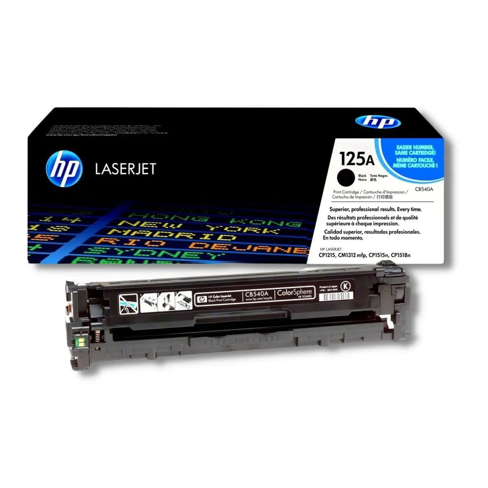 Imagen 1 del producto Tóner HP 125A CB540A para impresora LaserJet 1215/1515, capacidad 2200 páginas, negro
