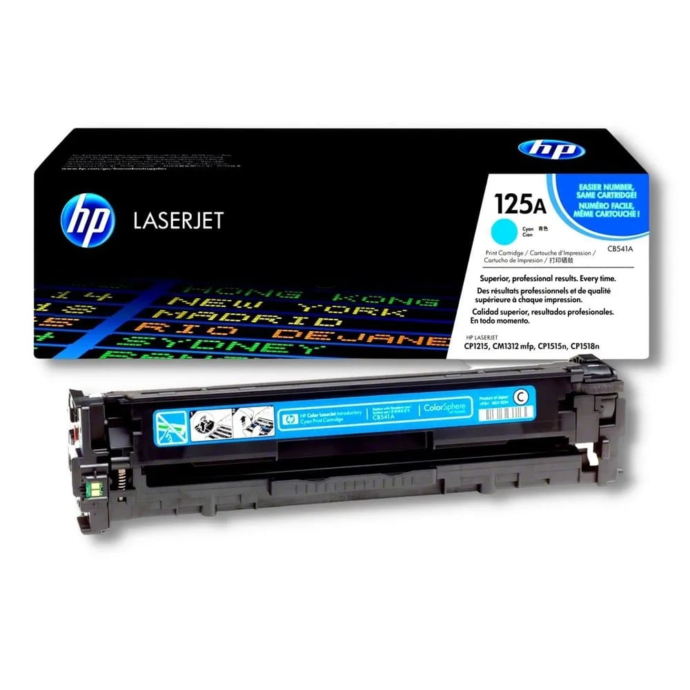 Imagen 1 del producto Tóner HP 125A CB541A para impresora LaserJet 1215/1515, capacidad 2200 páginas, cyan