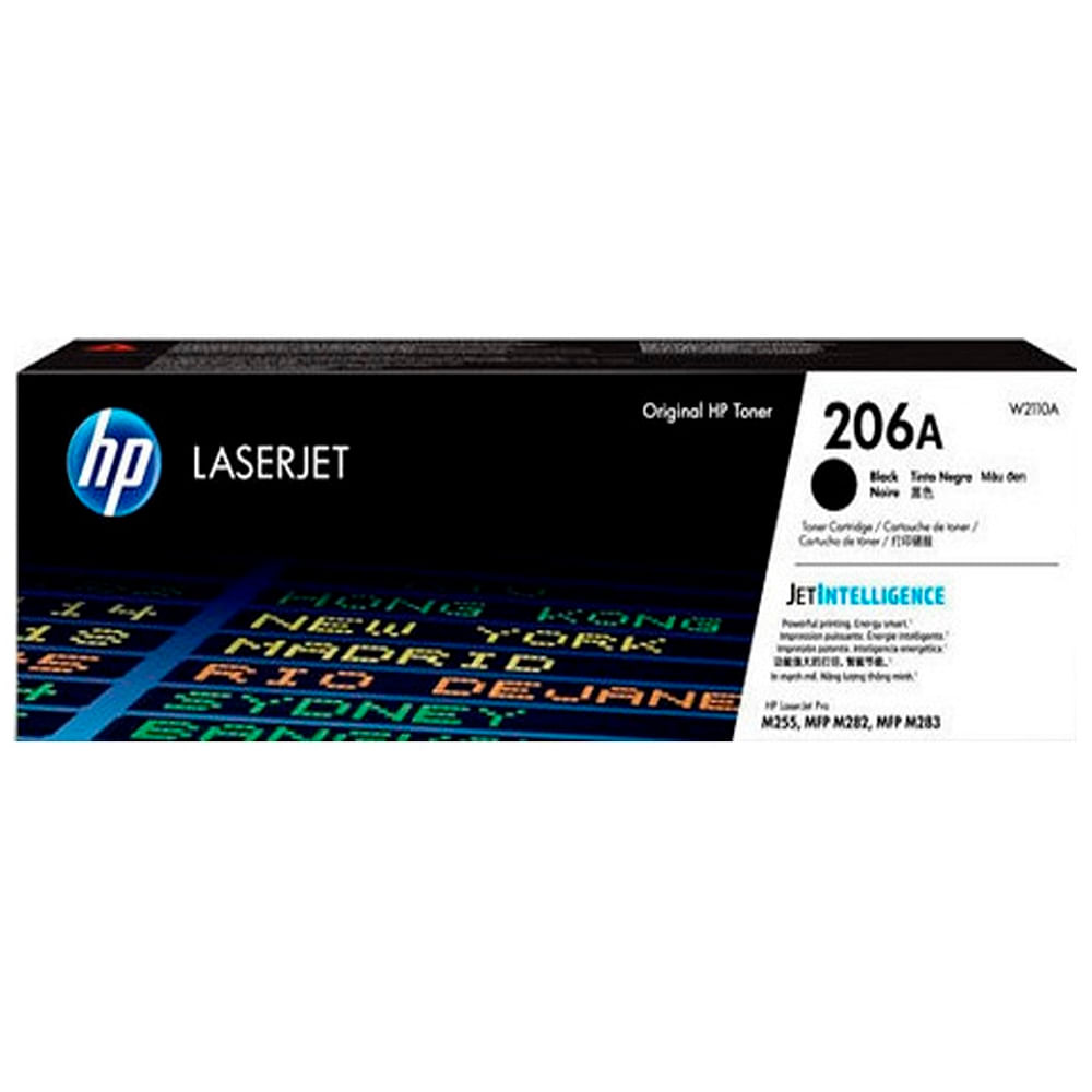 Imagen 2 del producto Tóner HP 206A W2110A para impresora LaserJet M255, capacidad 1350 páginas, negro