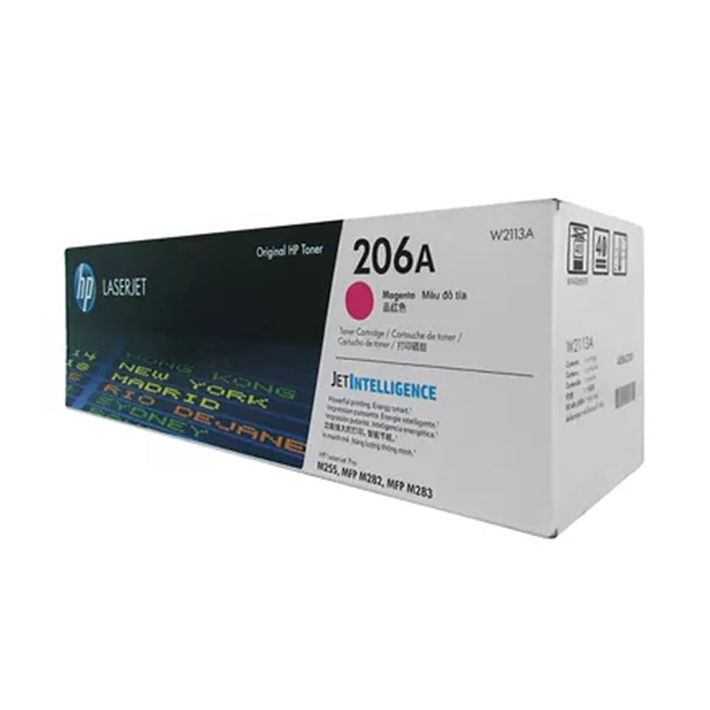 Imagen 2 del producto Tóner HP 206A W2113A para impresora LaserJet M255, capacidad 1250 páginas, magenta