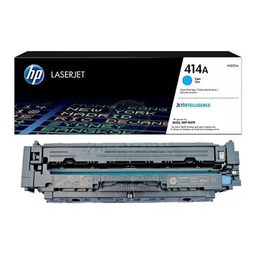 Imagen 2 del producto Tóner HP 414A W2021A para impresora LaserJet M454, capacidad 2100 páginas, cyan