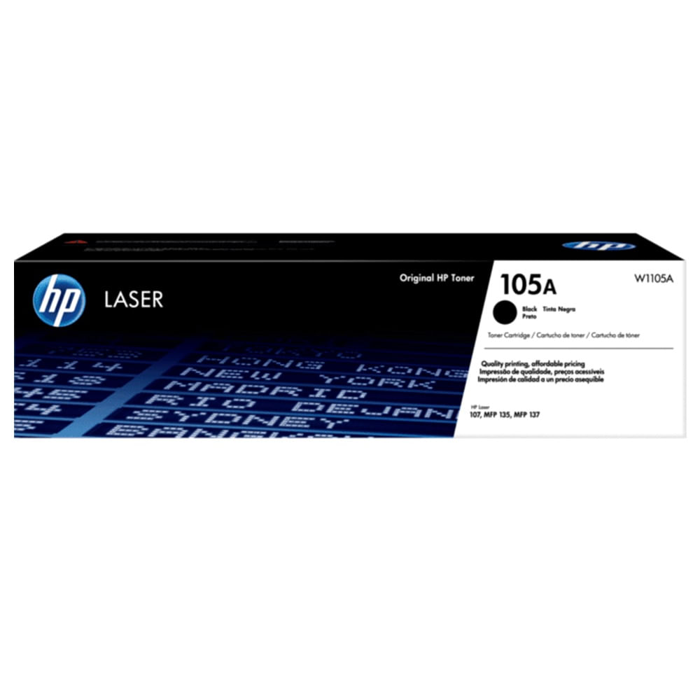 Imagen 2 del producto Tóner HP 105A W1105A para impresora Láser 107W, capacidad 1000 páginas, negro
