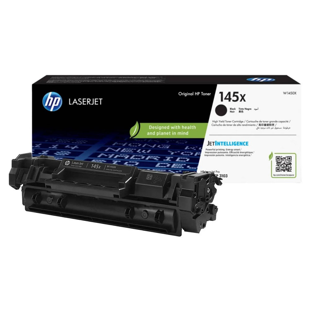 Imagen 2 del producto Tóner HP 145X W1450A para impresora LaserJet Pro 3001/3004, capacidad 3800 páginas, negro