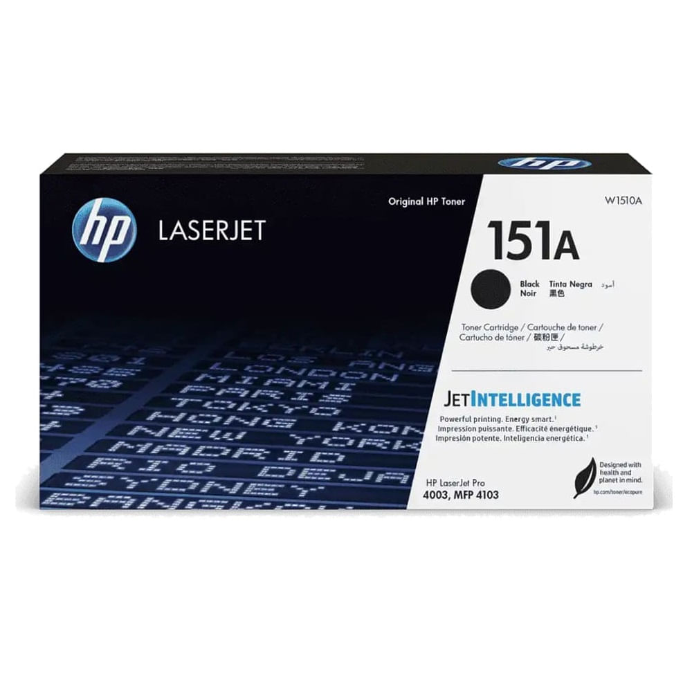 Imagen 1 del producto Tóner HP 151A W1510A para impresora LaserJet Pro 4003/MFP 4103, capacidad 3050 páginas, negro