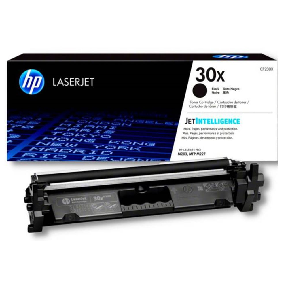 Imagen 2 del producto Tóner HP 30X CF230X para impresora LaserJet Pro M203/MFP M227, capacidad 3500 páginas, negro