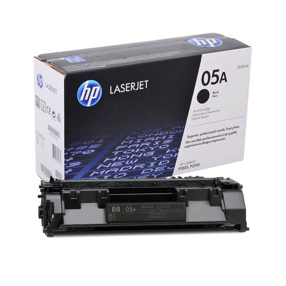 Imagen 2 del producto Tóner HP 05A CE505A para impresora LaserJet P2035/P2055, capacidad 2300 páginas, negro