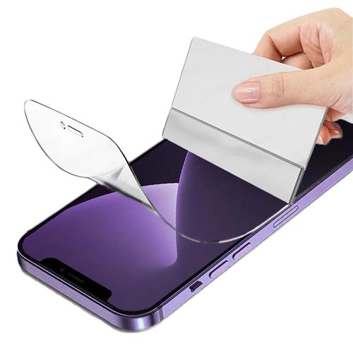 Lámina de hidrogel transparente para pantallas de celular