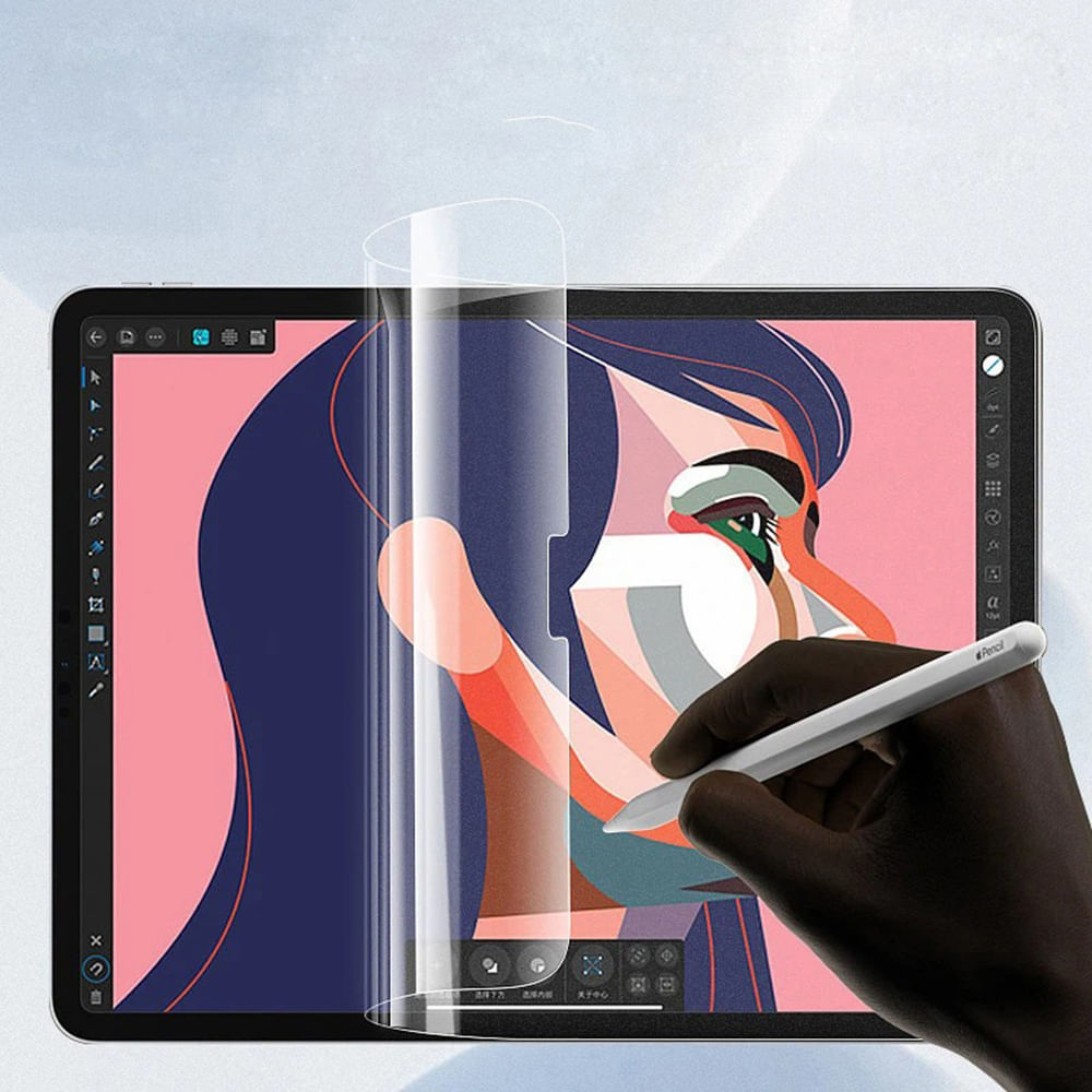 Imagen 2 del producto Lámina de hidrogel transparente para pantallas de tablet, ipad de hasta 11""