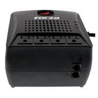 Estabilizador de voltaje Forza FVR-3002 4 salidas, puerto RJ45-220V, largo de cable 1.2 m , negro
