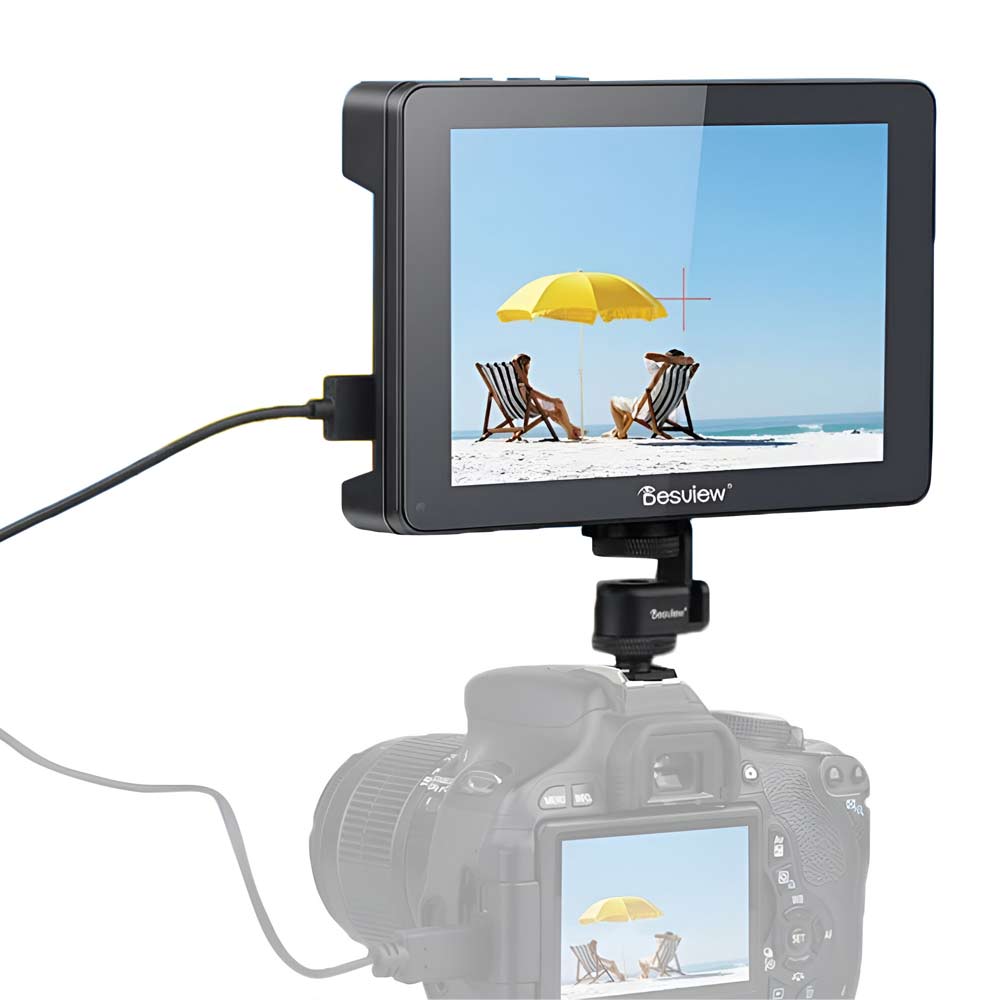 Monitor de campo Desview R7SII 2600 nits, pantalla táctil, DSLR, HDMI 4K 3G-SDI, negro