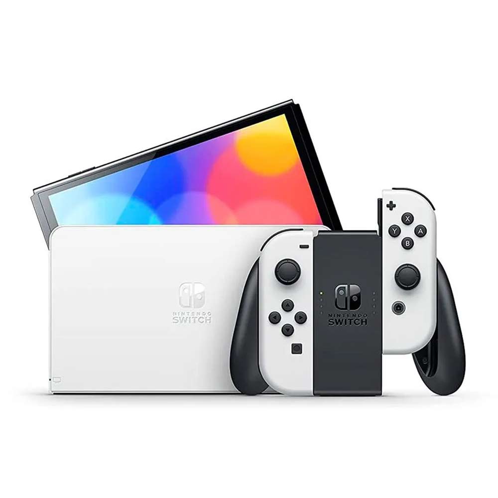 Imagen 2 del producto Consola Nintendo Switch Oled 64GB, blanco + Juego Super Mario Wonder